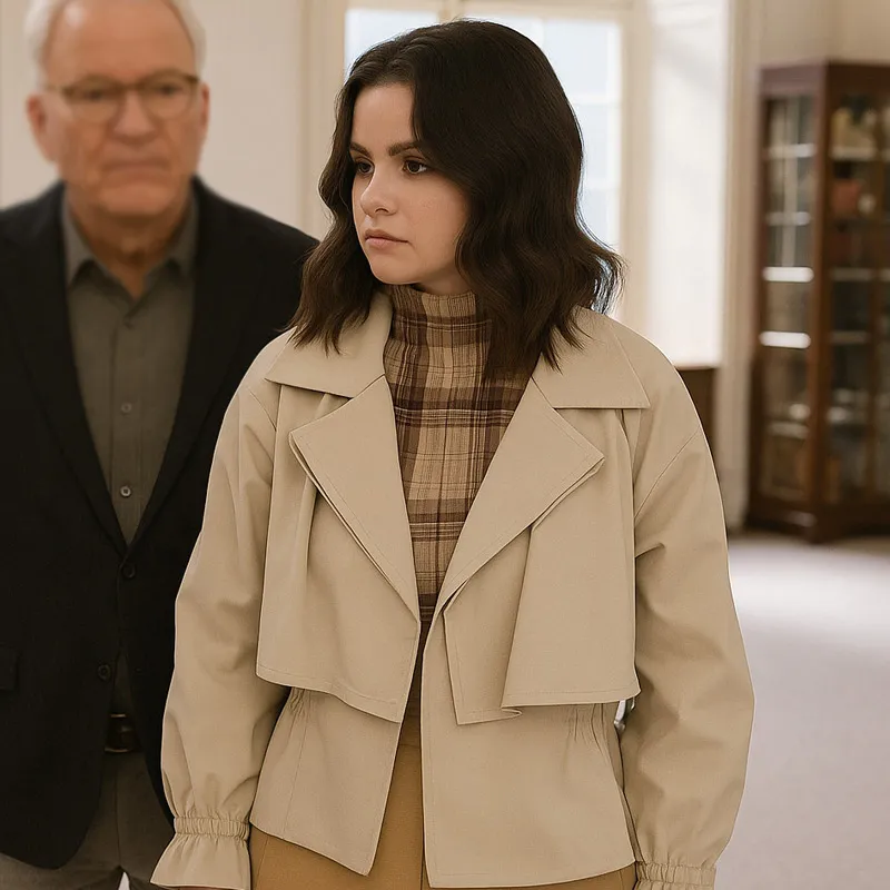 Only Murders in the Building S05 Mabel Mora Beige Jacket - Image 3