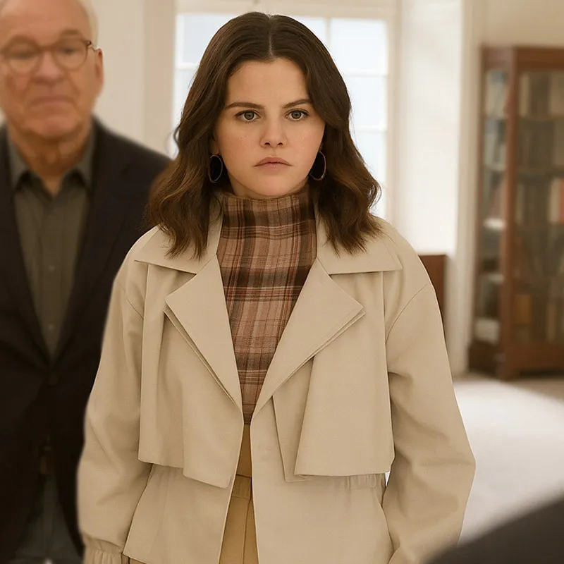 Only Murders in the Building S05 Mabel Mora Beige Jacket - Image 2