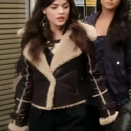 Pretty Little Liars Aria Montgomery Shearling Jacket