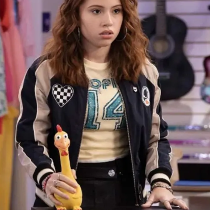 Electric Bloom Jade Castillo Bomber Black Satin Jacket