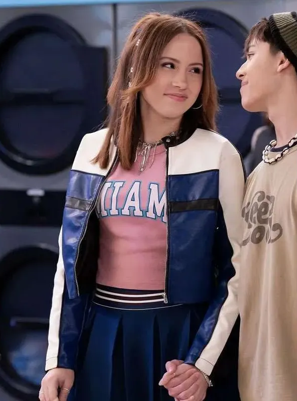 Electric Bloom Carmen B. Sanchez Striped Leather Jacket - Image 5