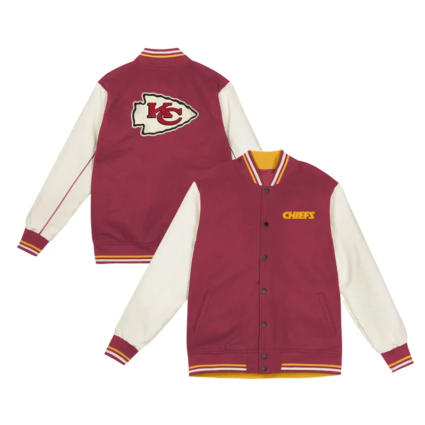 Kansas City Chiefs Red And Cream Varsity Jackets