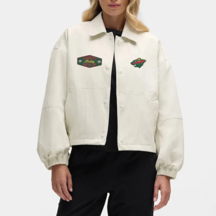 Minnesota Wild Coachs Heathered Bone Jacket