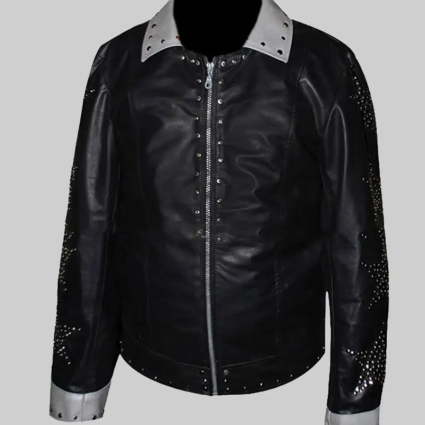 Paul Stanley Studded Black Leather Jacket