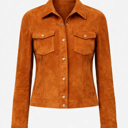 Raw Stephanie MCMahon Brown Suede Jacket