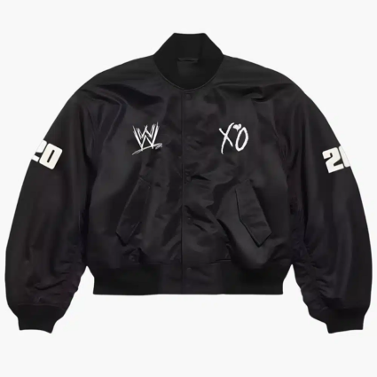 Unisex 2026 WWE XO Black Bomber Jacket