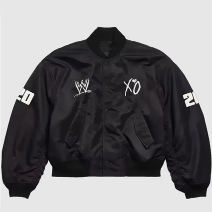 WWE x XO Black Bomber Jacket