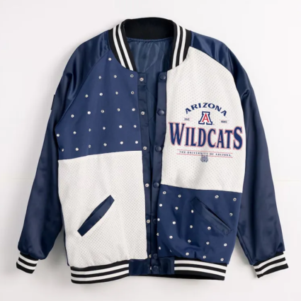 Arizona Wildcats Inner Drive Varsity Rhinestone Navy Jacket