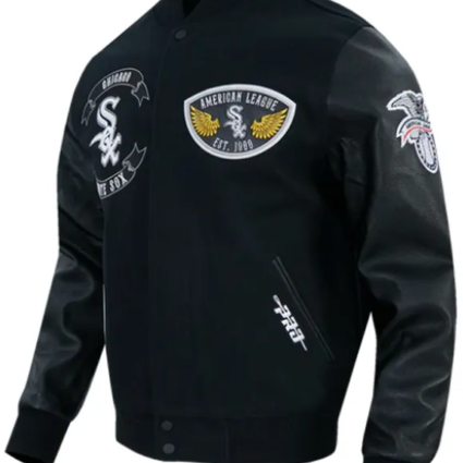 Chicago White Sox Born For Sport Black Varsity Jacket