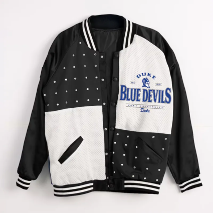 Duke Blue Devils Inner Drive Rhinestone Varsity Jacket