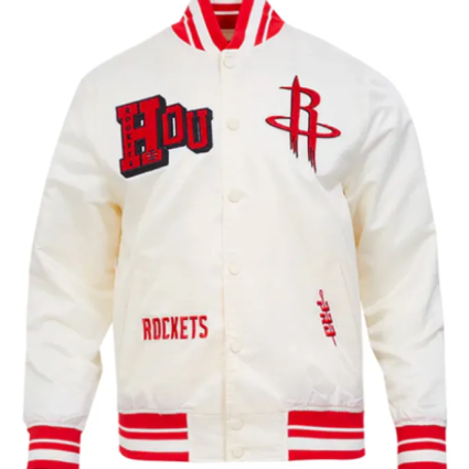 Eggshell NBA Houston Rockets Best of Rib Jacket