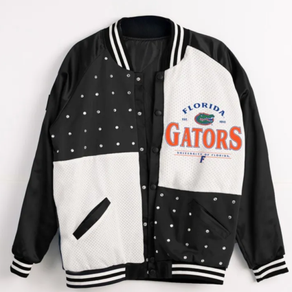 Florida Gators Inner Drive Varsity Rhinestone Black Jacket