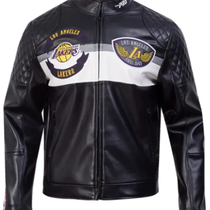 Los Angeles Lakers Born For Sport Moto Jacket