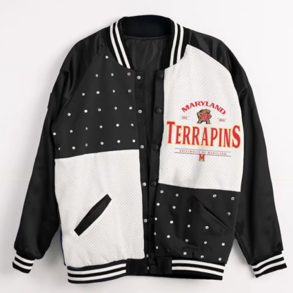 Maryland Terrapins Inner Drive Rhinestone Varsity Jacket