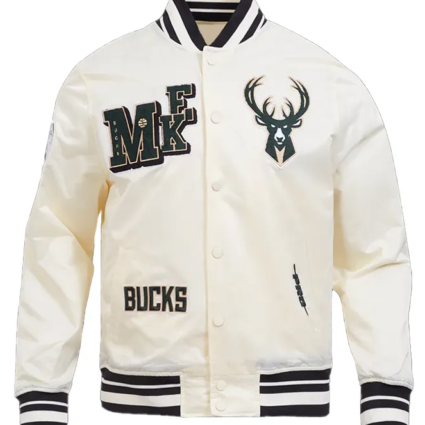 Milwaukee Bucks Best of Rib Satin Jacket