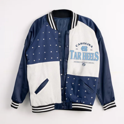 North Carolina Tar Heels Inner Drive Rhinestone Varsity Jacket