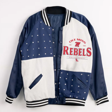 Ole Miss Rebels Inner Drive Rhinestone Varsity Jacket