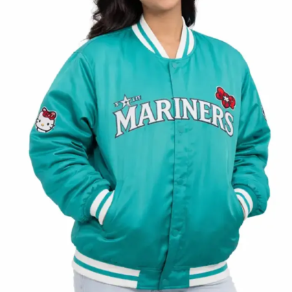 Seattle Mariners Hello Kitty Satin Jacket