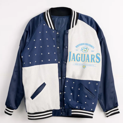 Southern University Jaguars Inner Drive Rhinestone Varsity Jacket