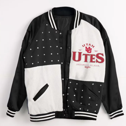 Utah Utes Inner Drive Rhinestone Varsity Jacket