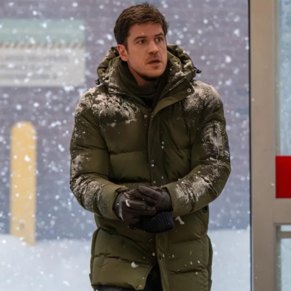 Brilliant Minds Marco Pigossi Green Puffer Jacket