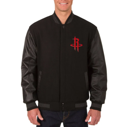 Houston Rockets Black Varsity Jacket