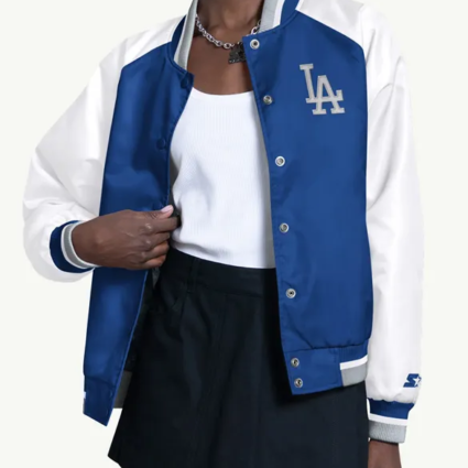Los Angeles Dodgers Blitz Blue and White Jacket