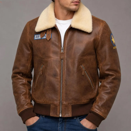 Street Fighter 6 Terry Bogard Leather Jacket With Fur Collar
