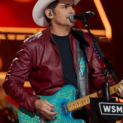 A Grand Ole Opry Christmas Brad Paisley Leather Jacket