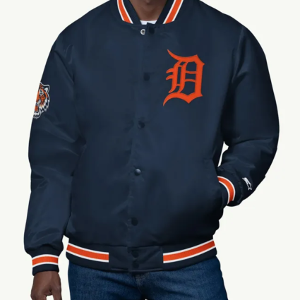 Detroit Tigers Varsity Satin Jacket