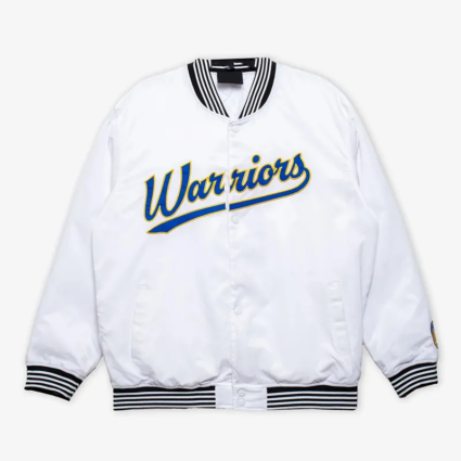 Golden State Warriors White Varsity Jacket