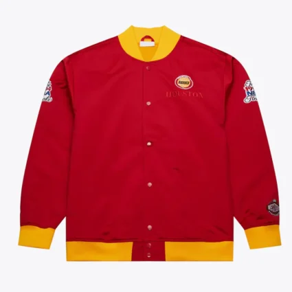Houston Rockets Team OG 3.0 Full-Snap Red Satin Jacket