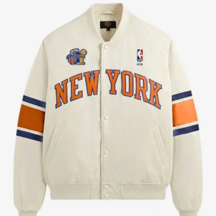 Kith New York Knicks 2026 Champions Satins Bomber Jacket