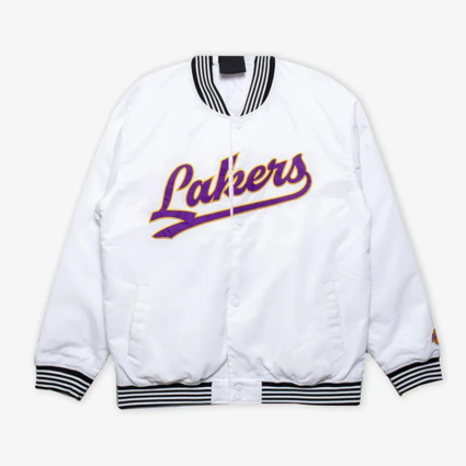 Los Angeles Lakers White Varsity Jacket