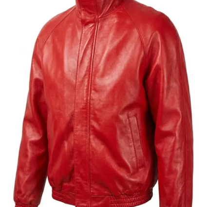 Marty Supreme Marty Mauser Red Leathers Jacket