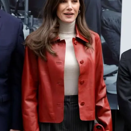 Queen Letizia Awards Ceremony Leathers Jacket