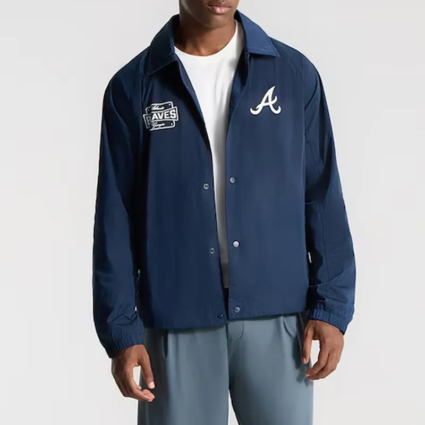 Atlanta Braves Coaches True Navy Jacket