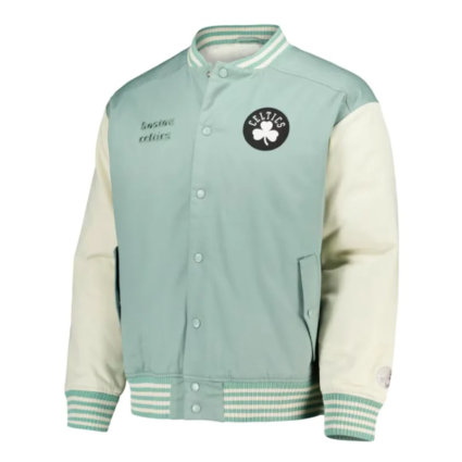 Boston Celtics Elements Classic Sage Varsity Jacket