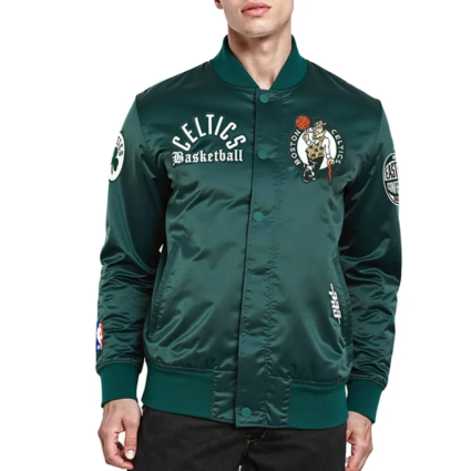 Boston Celtics Modern Originals Green Satin Jacket