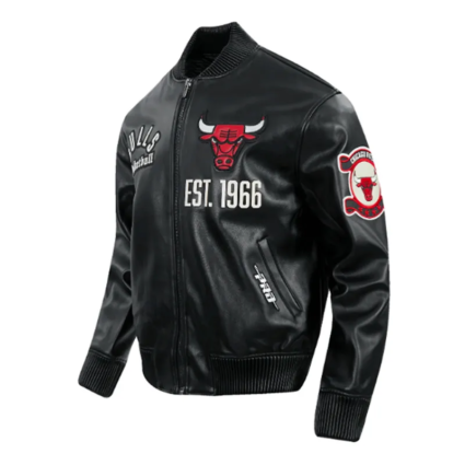 Chicago Bulls Modern Originals Varsity Leather Jacket