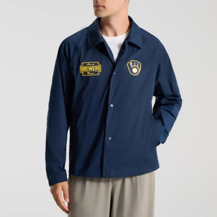 Milwaukee Brewers Coaches True Navy Jacket