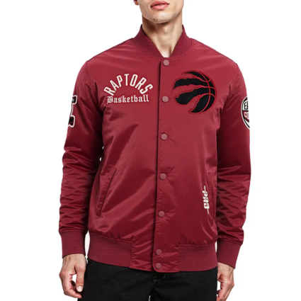 Toronto Raptors Modern Originals Cardinal Satin Jacket