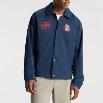 True Navy St Louis Cardinals Coaches Jacket