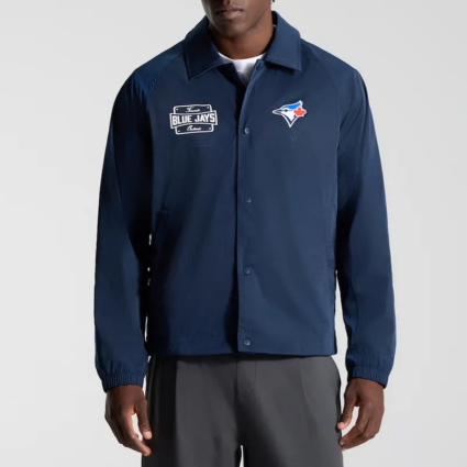 True Navy Toronto Blue Jays Coaches Jacket
