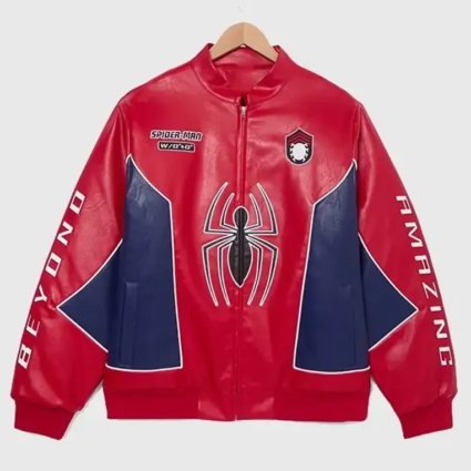 Cristian Andres Brand New Day Premiere Spider Man Leather Jacket