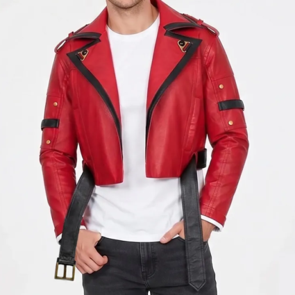 Guilty Gear Sol Badguy Red Leather Jacket