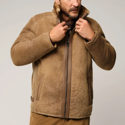 Ransom Canyon S02 Jack Schumacher Suede Shearling Jacket
