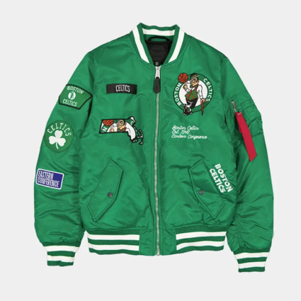 Boston Celtics MA-1 Green Bomber Jacket