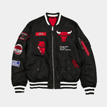 Chicago Bulls MA 1 Bomber Jacket